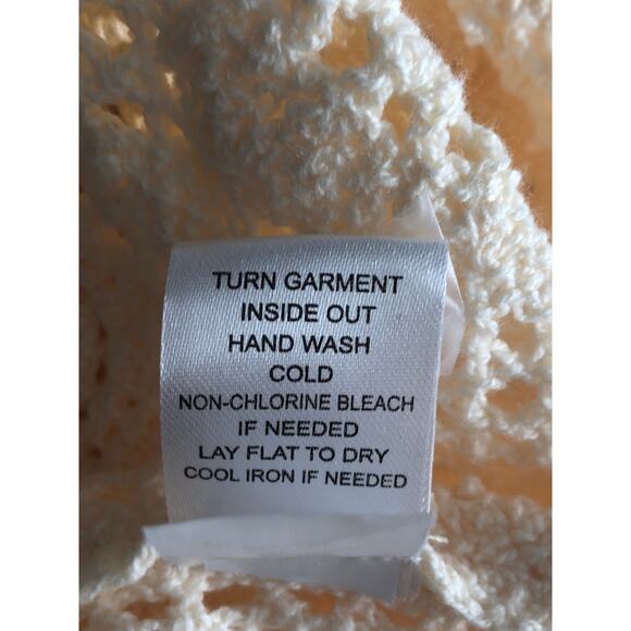 Fever Women's 3X Camisole and Crochet Cardigan Cream NEW - Picture 5 of 7